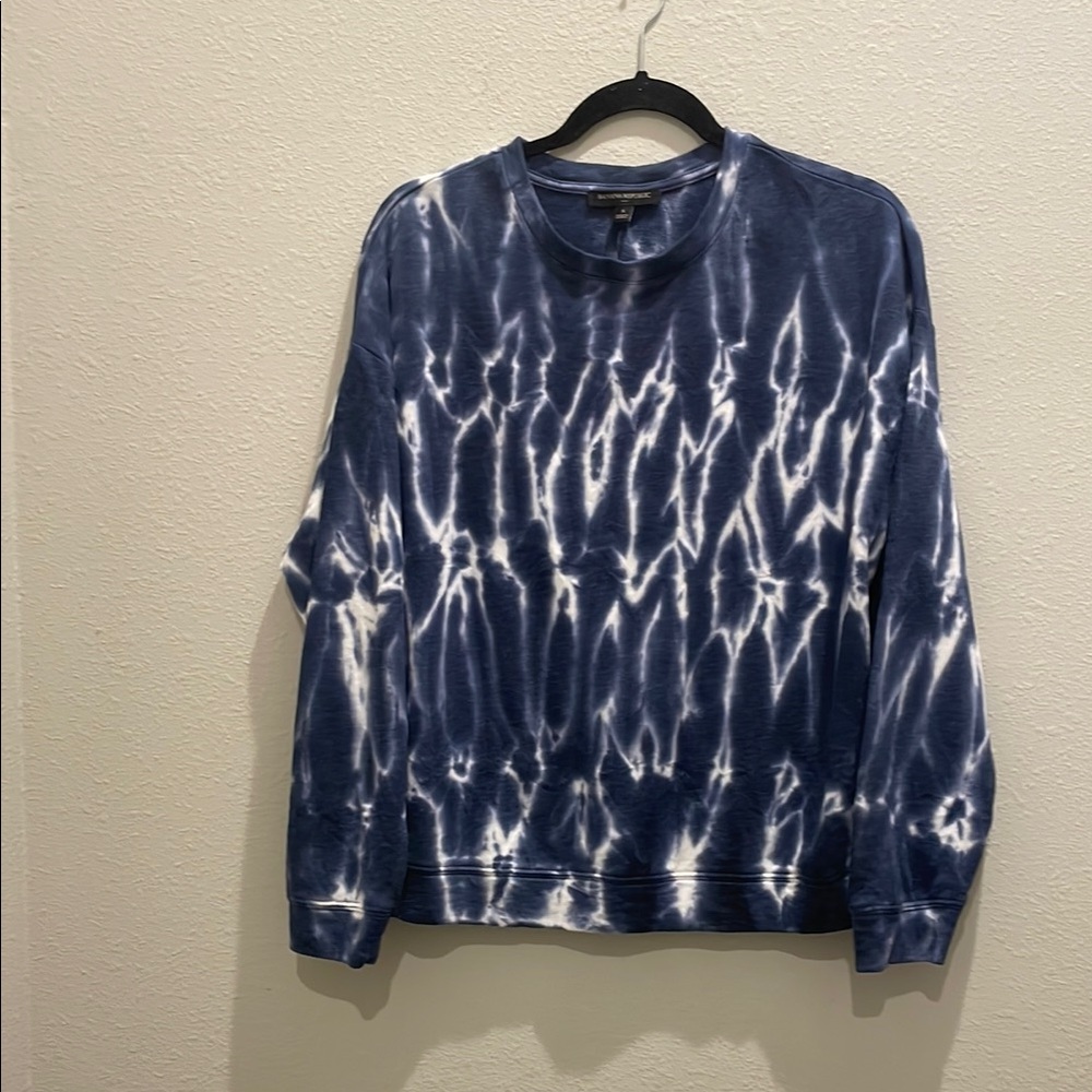 Men's Blue Tie-Dye Sweater